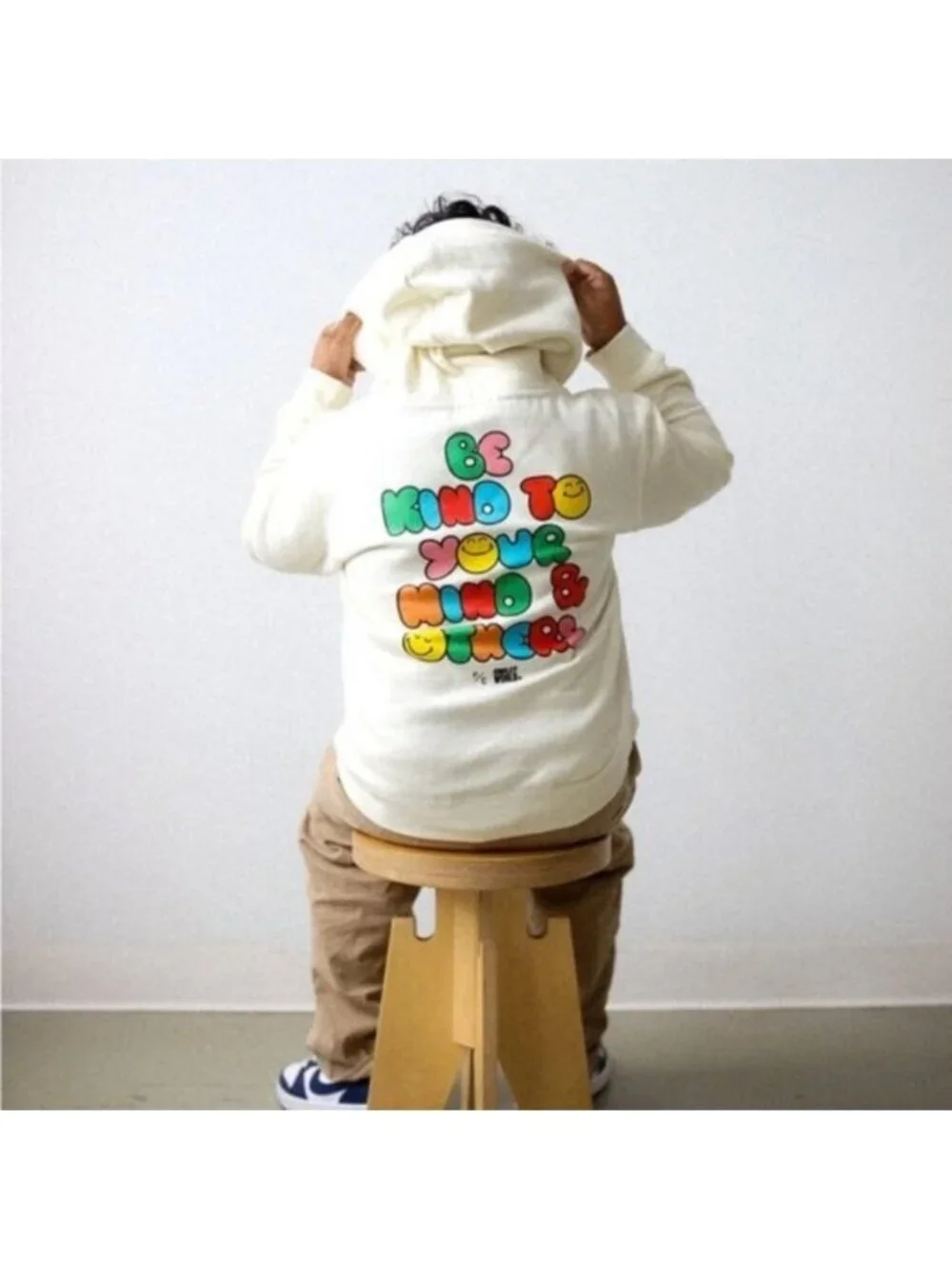 P/C x SmileyWorld Youth Be Kind To Your Mind Peace Print Hoodie Size Large